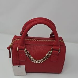 Lauren Conrad LC Mini Satchel Crossbody – Red – NWT